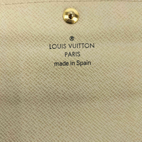 ルイヴィトン LOUIS VUITTON DAMIER AZUR PORTEFEUILLE SARAH LONG WALLET ダミエ アズール ポルトフォイユ サラ 長財布 レディース