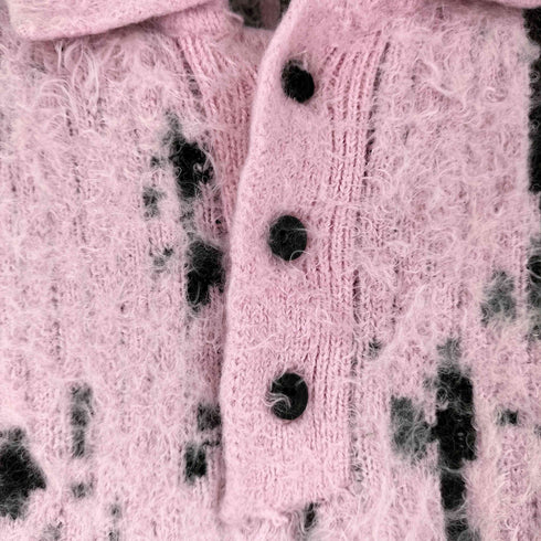 ザラ ZARA 総柄 ポロニット プルオーバー メンズ import:S