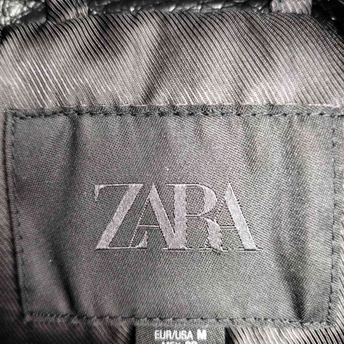 ザラ ZARA フェイクレザージャケット レディース import:M