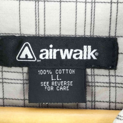 エアウォーク AIRWALK 90-00S チェック柄 フラップポケット パッカブル スイングトップ ジップアップ ブルゾン ジャケット メンズ LL