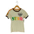 PLACE PLAN ワッペン&プリントデザインリンガーTシャツ Y2K レディース M