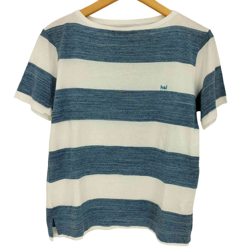 ハイスポーティングギア HAI SPORTING GEAR 90-00s ロゴ刺繍 ボートネック ボーダーカットソー メンズ JPN:M