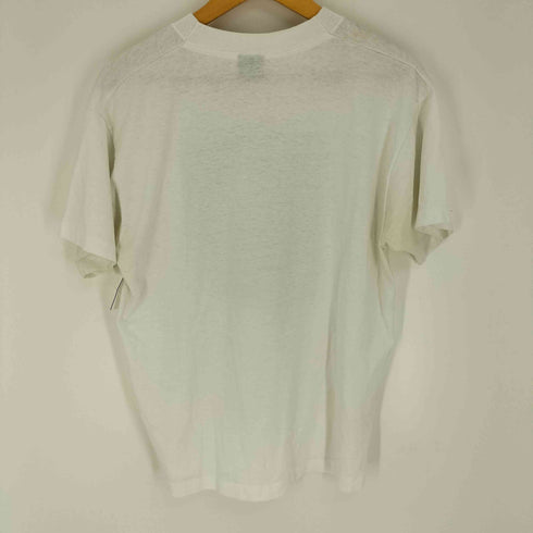 フルーツオブザルーム FRUIT OF THE LOOM 80~90S USA製 シングルステッチ コットンポリ カレッジロゴプリント クルーネックTシャツ メンズ import:L