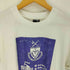 フルーツオブザルーム FRUIT OF THE LOOM 80~90S USA製 シングルステッチ コットンポリ カレッジロゴプリント クルーネックTシャツ メンズ import:L