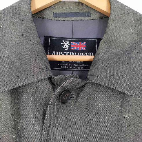 オースティンリード AUSTIN REED 90S シルク 玉虫 ステンカラーコート メンズ
