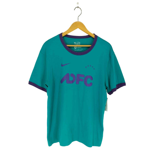 ナイキ NIKE ADFC フロントプリントクルーネックリンガーTシャツ メンズ XL