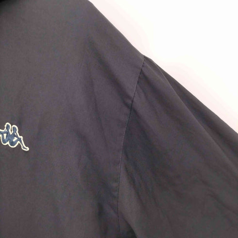 カッパ Kappa 90s ロゴ刺繍 裏地ボア リバーシブル フード着脱可 3WAYブルゾン 裾ドローコード メンズ S/M