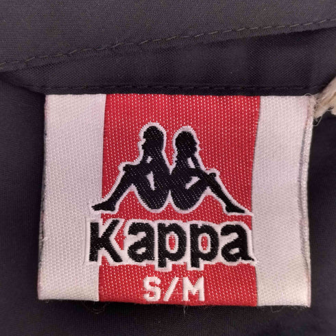 カッパ Kappa 90s ロゴ刺繍 裏地ボア リバーシブル フード着脱可 3WAYブルゾン 裾ドローコード メンズ S/M