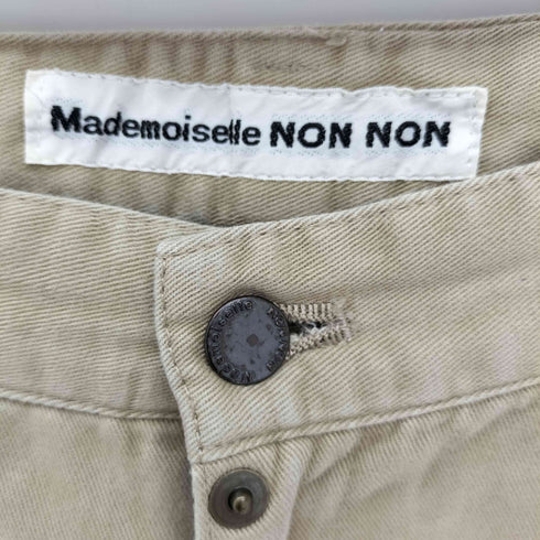 マドモアゼルノンノン mademoiselle NON NON セミワイド コットン チノパンツ レディース LL