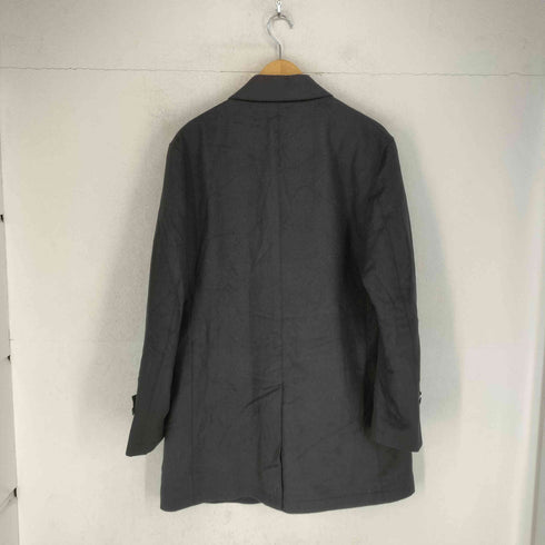 BUSINESS EXPERT カシミヤ混 比翼ステンカラーハーフコート WOOL&CASHMERE メンズ BM