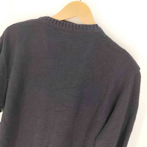 ラコステスポーツ LACOSTE SPORT 80~90S ロゴワッペン Vネック ニット セーター メンズ