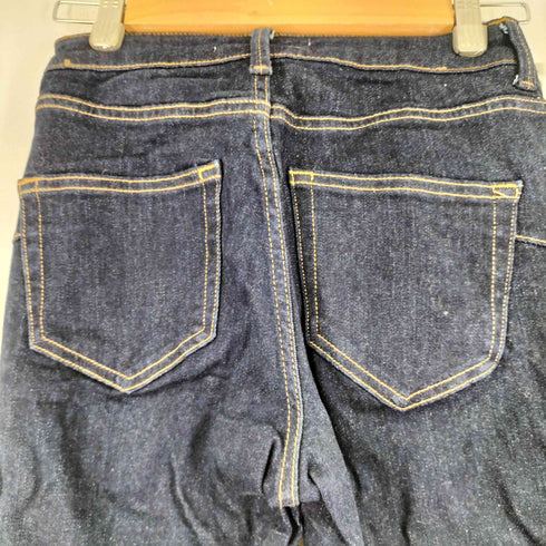 ザラ ZARA インディゴ ジップフライ フレアデニムパンツ レディース EUR:36