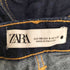 ザラ ZARA インディゴ ジップフライ フレアデニムパンツ レディース EUR:36