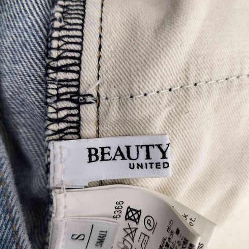 ビューティーアンドユースユナイテッドアローズ BEAUTY & YOUTH UNITED ARROWS ダメージ ラップワイド デニムパンツ レディース JPN:S