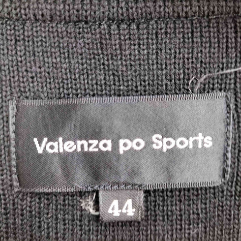 バレンザポースポーツ VALENZA PO SPORTS 胸元ラインストーンウールニットカーディガン レディース 44