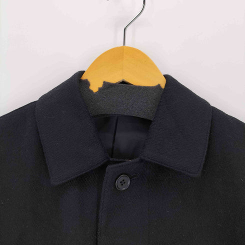 BUSINESS EXPERT カシミヤ混 比翼ステンカラーハーフコート WOOL&CASHMERE メンズ BM