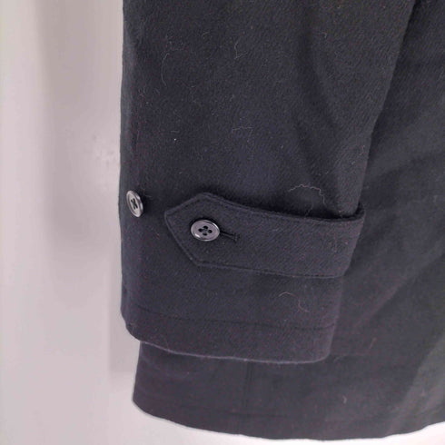 BUSINESS EXPERT カシミヤ混 比翼ステンカラーハーフコート WOOL&CASHMERE メンズ BM