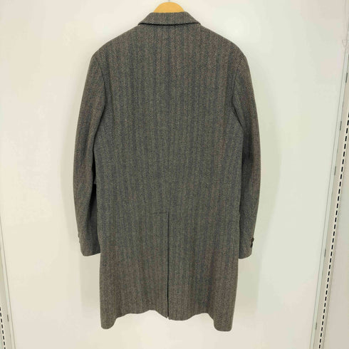 アレグリ allegri 3B ヘリンボーン カシミヤ混 ウールチェスターコート メンズ LL