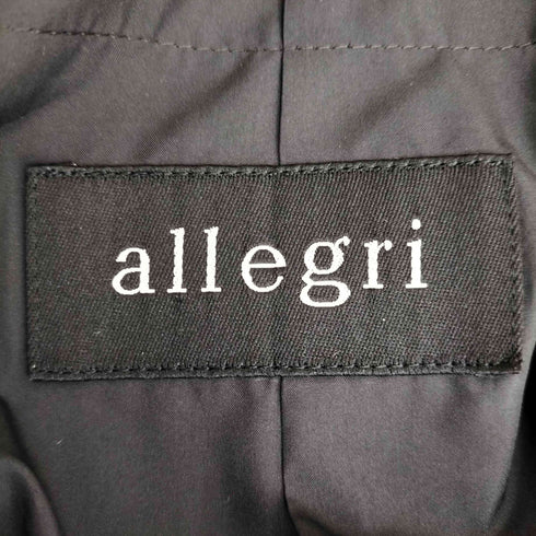 アレグリ allegri 3B ヘリンボーン カシミヤ混 ウールチェスターコート メンズ LL