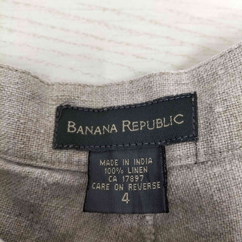 バナナリパブリック BANANA REPUBLIC LINEN100% リネンイージーパンツ レディース JPN:4