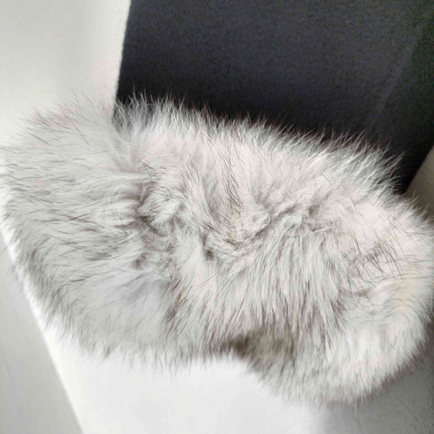 CARAVAN cashmere fur カシミヤ100% ファーロングコート レディース