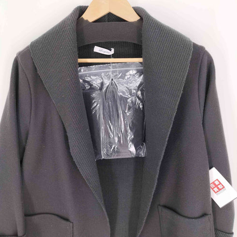 ラウンジドレス Loungedress 裏地リブニット ビッグカラーコート レディース FREE
