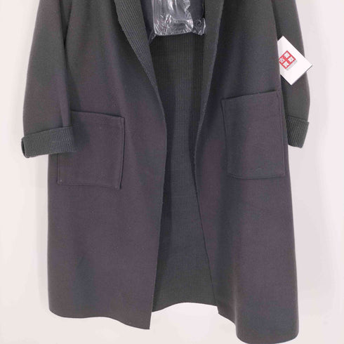 ラウンジドレス Loungedress 裏地リブニット ビッグカラーコート レディース FREE