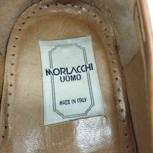 MORLACCHI UOMO イタリア製 編み込み レザー ローファー メンズ