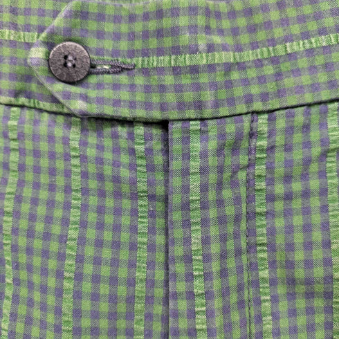シュミーズラコステ CHEMISE LACOSTE チェック柄2タックパンツ メンズ 46