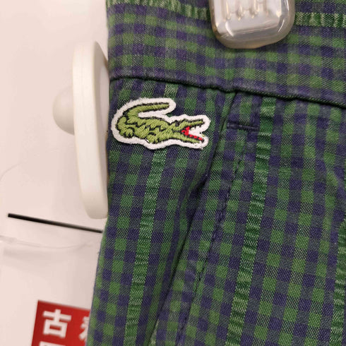 シュミーズラコステ CHEMISE LACOSTE チェック柄2タックパンツ メンズ 46