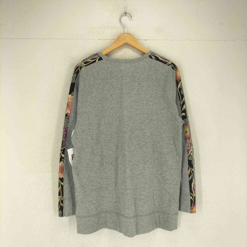 ドロボウニッキ 泥棒日記 Japanese pattern 和柄 ライン ラグランスウェット メンズ 大