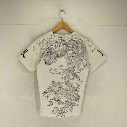 ドロボウニッキ 泥棒日記 Japanese pattern 鳳凰 和柄 プリントTシャツ メンズ 中