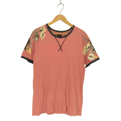 ドロボウニッキ 泥棒日記 Japanese pattern トラ 虎 和柄 プリントTシャツ メンズ 中