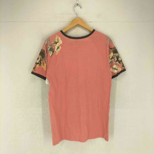 ドロボウニッキ 泥棒日記 Japanese pattern トラ 虎 和柄 プリントTシャツ メンズ 中