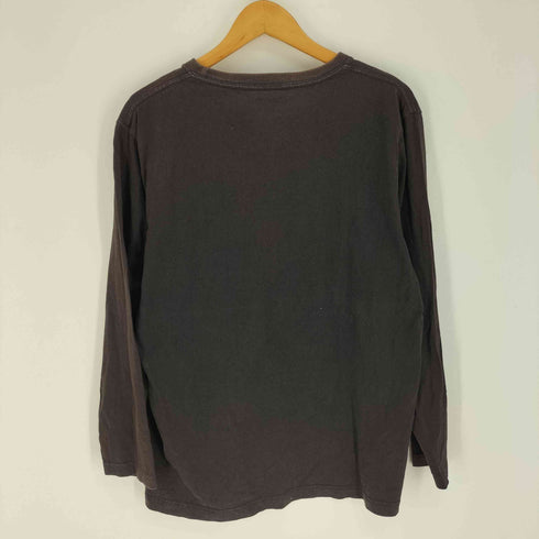アルファインダストリーズ ALPHA INDUSTRIES 裾ロゴパッチ プリント クルーネック ロングスリーブTシャツ メンズ import:XL