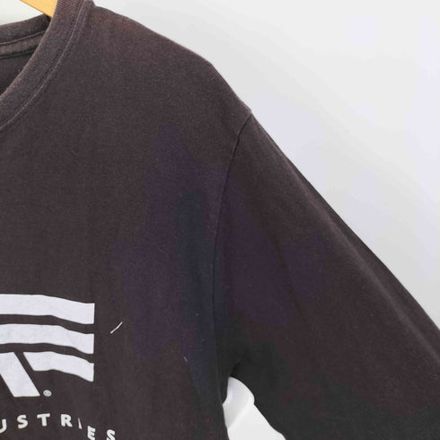 アルファインダストリーズ ALPHA INDUSTRIES 裾ロゴパッチ プリント クルーネック ロングスリーブTシャツ メンズ import:XL