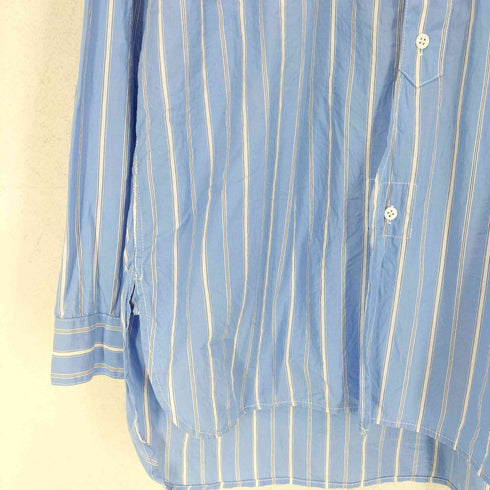 ロイヤルネイビー ROYAL NAVY 26SS コットン バンドカラー ストライプ シャツ レディース 1