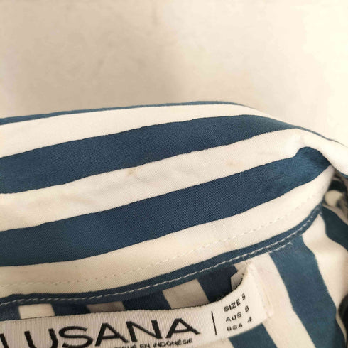 LUSANA 26SS ストライプシャツ select レディース S