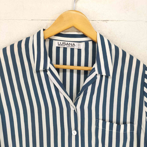 LUSANA 26SS ストライプシャツ select レディース S