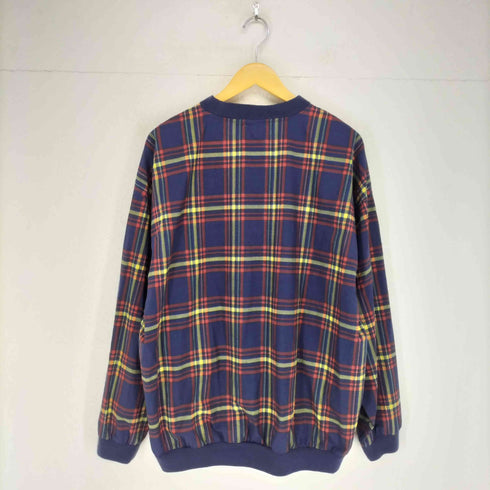 アイゾッド IZOD ブランド刺繍 チェック柄 ナイロン プルオーバー メンズ import:L