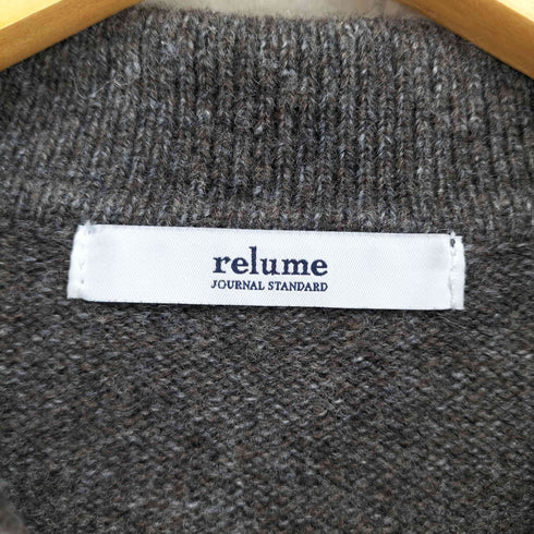 ジャーナルスタンダードレリューム JOURNAL STANDARD relume 25AW ニットポロシャツ レディース F
