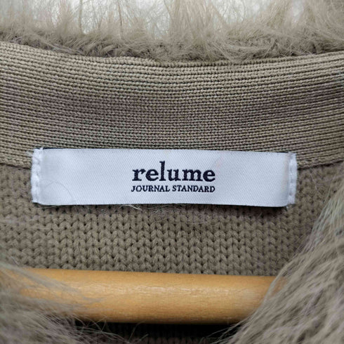 ジャーナルスタンダードレリューム JOURNAL STANDARD relume 24AW フェイクファーベスト レディース F