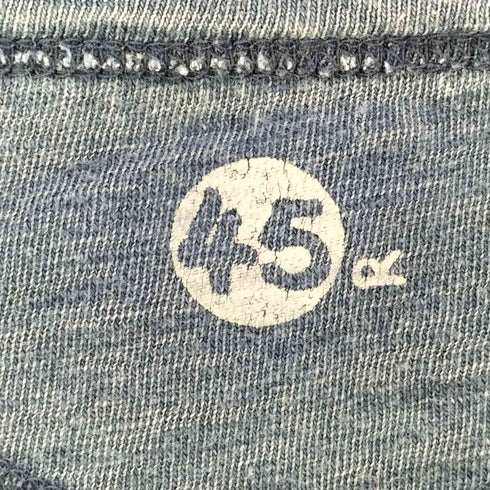 フォーティーファイブアール 45R 藍染め インディゴ S/S クルーネック Tシャツ レディース JPN:3