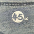 フォーティーファイブアール 45R 藍染め インディゴ S/S クルーネック Tシャツ レディース JPN:3