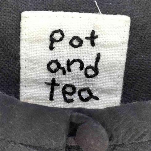 pot and tea 釦たくさん襟付きブラウス レディース JPN:M