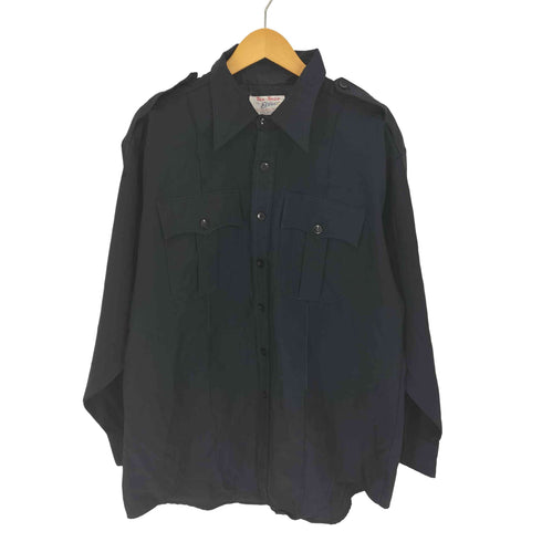 Elbeco USA製 TEX-TROP ダブルポケット ロングスリーブ ワークシャツ メンズ 17 1/2 34