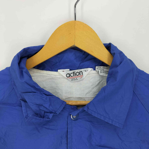 action マレーシア製 ナイロン コーチジャケット メンズ import:L