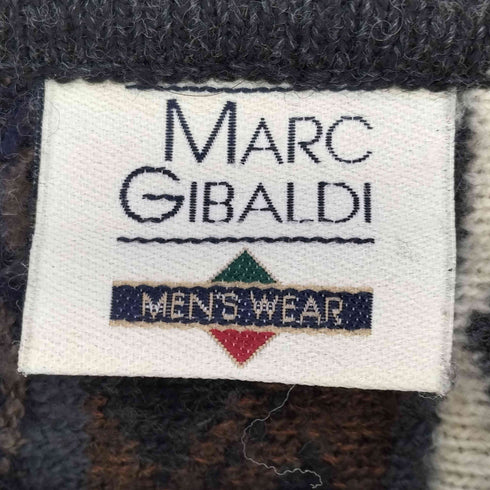 MARC GIBALDI ハーフジップ 3Dニットポロシャツ メンズ