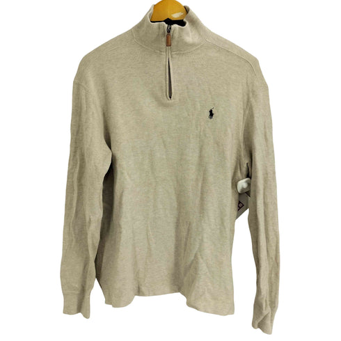 ポロバイラルフローレン Polo by RALPH LAUREN ハーフジップコットンセーター メンズ import:M