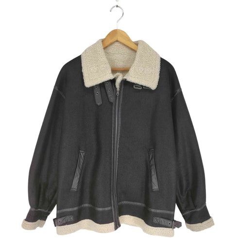 フォルクシー forksy. フェイクムートンジャケット レディース